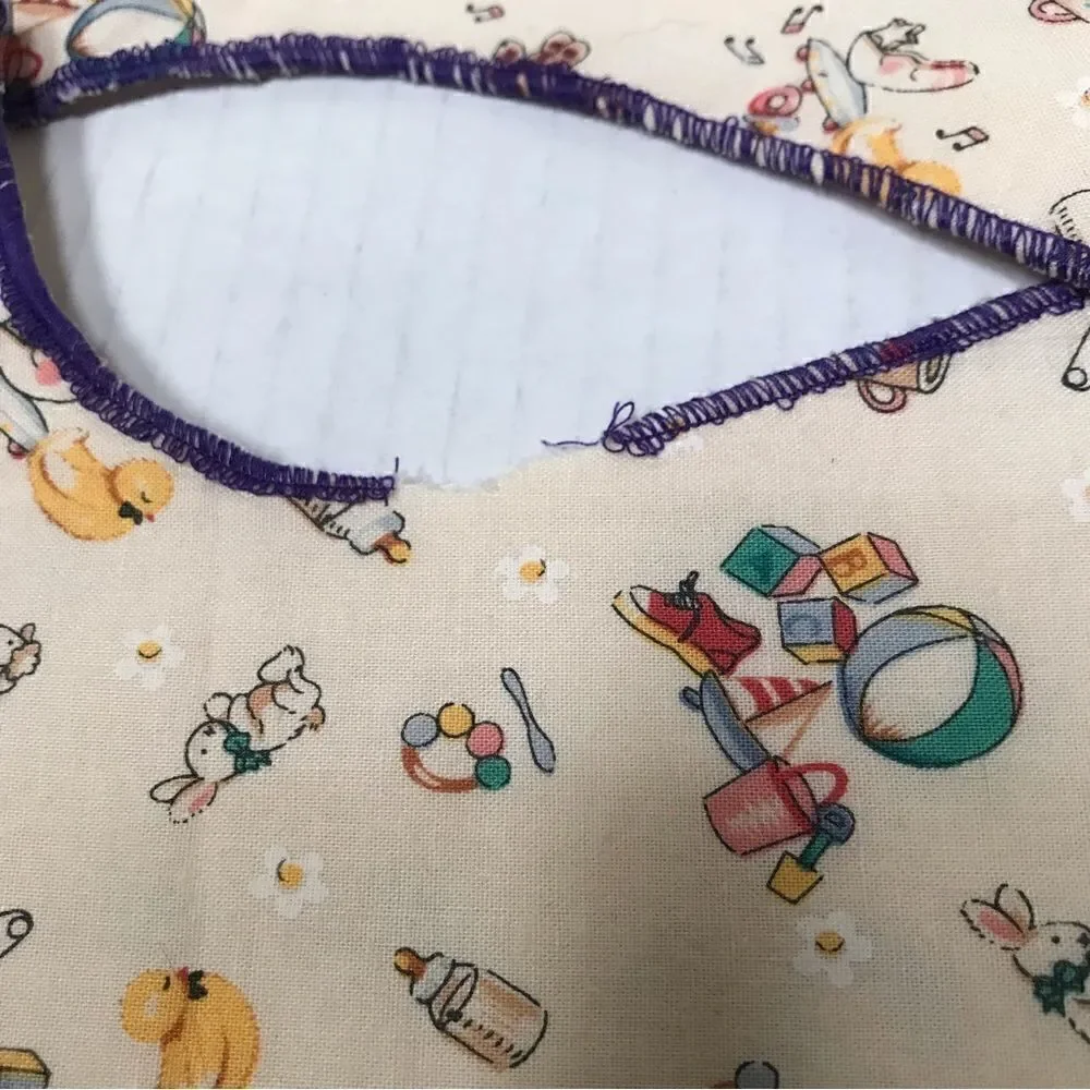 Handmade girls/unisex machine washable bibs three pack‎